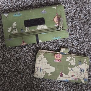 Green Map Print Women's Wallet
